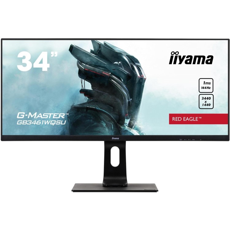 Refurbished iiyama G-Master Red Eagle 34" IPS UWQHD 144Hz 1ms FreeSync Gaming Monitor