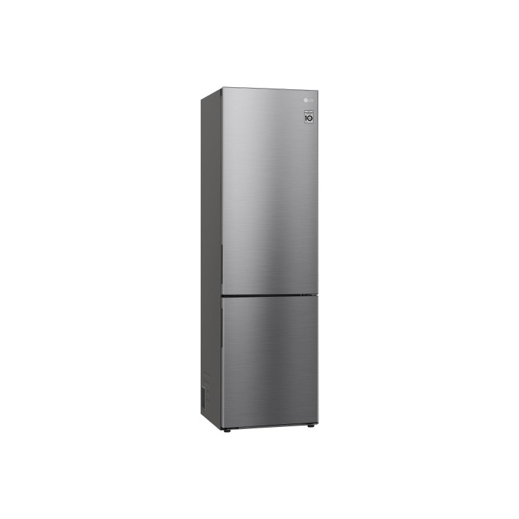 Refurbished LG NatureFRESH GBB62PZGCC1 Freestanding 384 Litre 70/30 Frost Free Fridge Freezer Silver