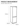 Refurbished LG GBB72MCUFN Freestanding 340 Litre 70/30 Fridge Freezer Black 