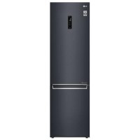 LG 340 Litre 70/30 Freestanding Fridge Freezer - Matte Black 