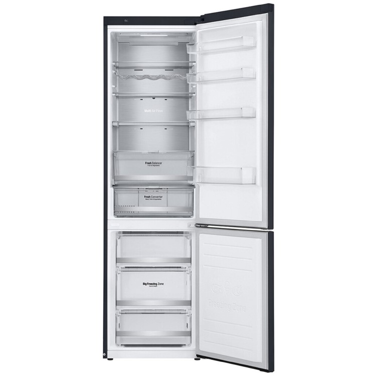 LG 340 Litre 70/30 Freestanding Fridge Freezer - Matte Black 