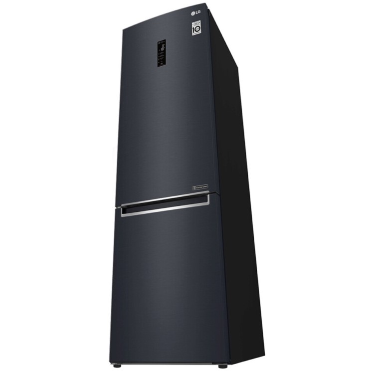 LG 340 Litre 70/30 Freestanding Fridge Freezer - Matte Black 