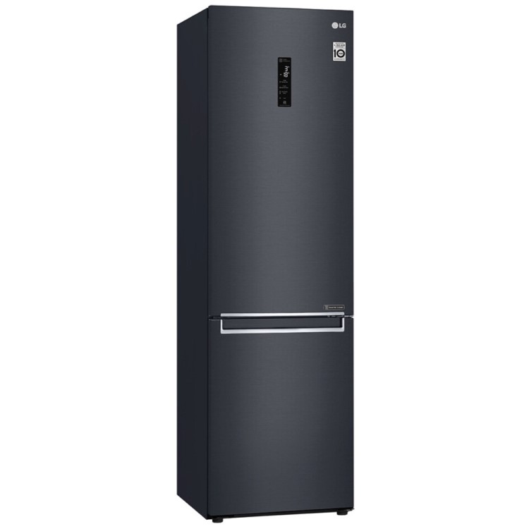 LG 340 Litre 70/30 Freestanding Fridge Freezer - Matte Black 
