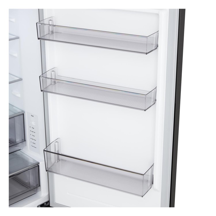 LG 333L 60/40 Freestanding Fridge Freezer - Black