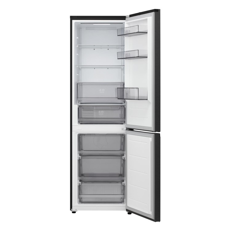 LG 333L 60/40 Freestanding Fridge Freezer - Black