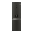 79182082/1/GBF61BLHEN Refurbished LG NatureFRESH 340 Litre 70/30 Fridge Freezer Fridge Freezer - Black Steel