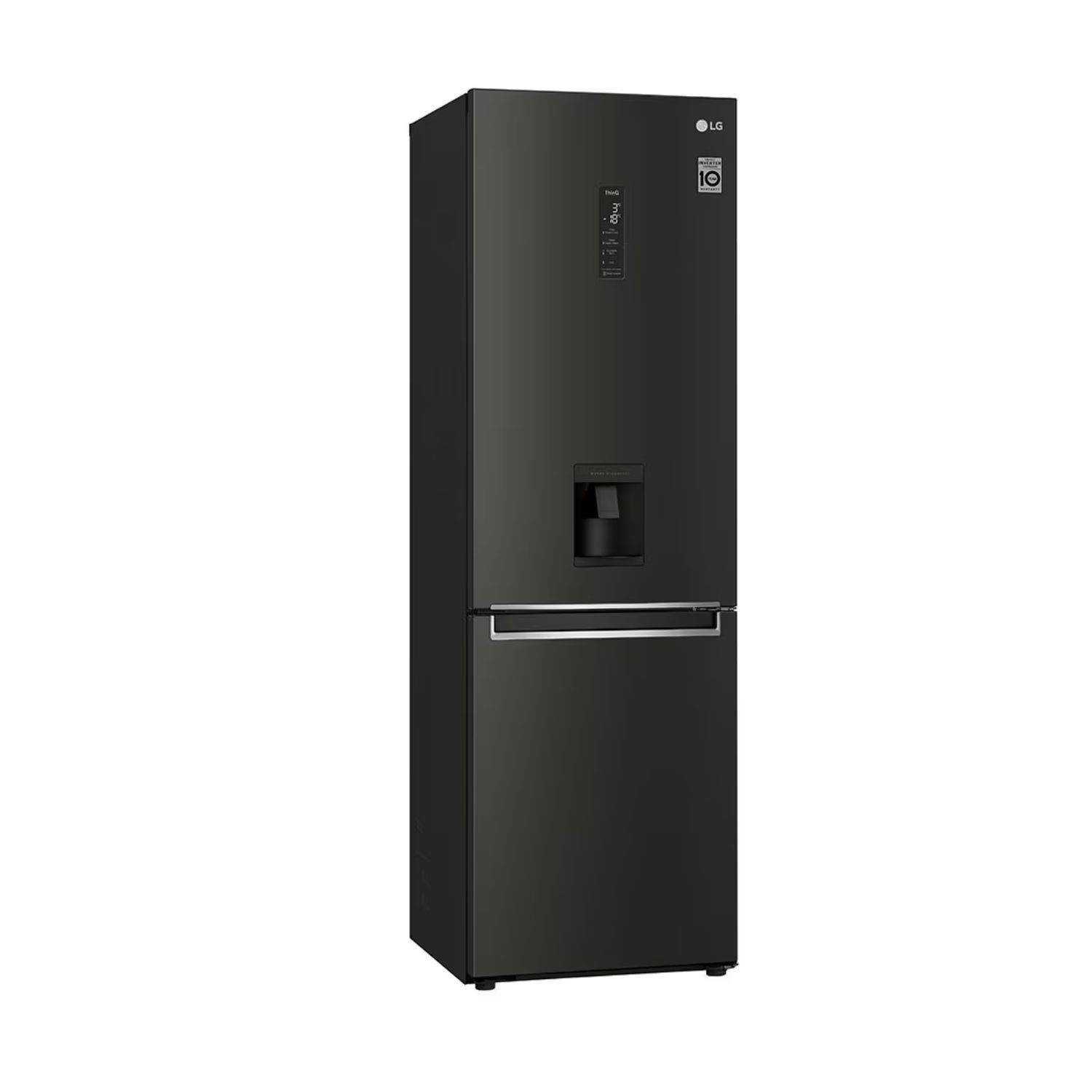 LG NatureFRESH 340 Litre 70/30 Fridge Freezer Fridge Freezer - Black ...