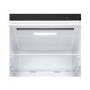 Refurbished LG NatureFRESH GBF61BLHEN Freestanding 340 Litre 70/30 Frost Free Fridge Freezer Black Steel