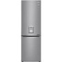 LG GBF61PZJZN Freestanding 60/40 Fridge Freezer With Non-plumb Water Dispenser - Stainless Steel