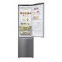 Refurbished LG NatureFRESH GBF62PZGGN Freestanding 384 Litre 70/30 Frost Free Fridge Freezer Shiny Steel