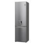 Refurbished LG NatureFRESH GBF62PZGGN Freestanding 384 Litre 70/30 Frost Free Fridge Freezer Shiny Steel