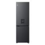 LG Fit & Max 332L 60/40 Freestanding Fridge Freezer - Black