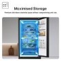 LG Fit & Max 332L 60/40 Freestanding Fridge Freezer - Black