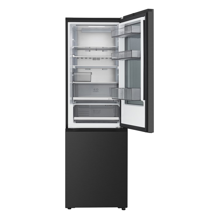 LG Fit & Max 349 Litre 60/40 Fridge Freezer - Essence Black Steel