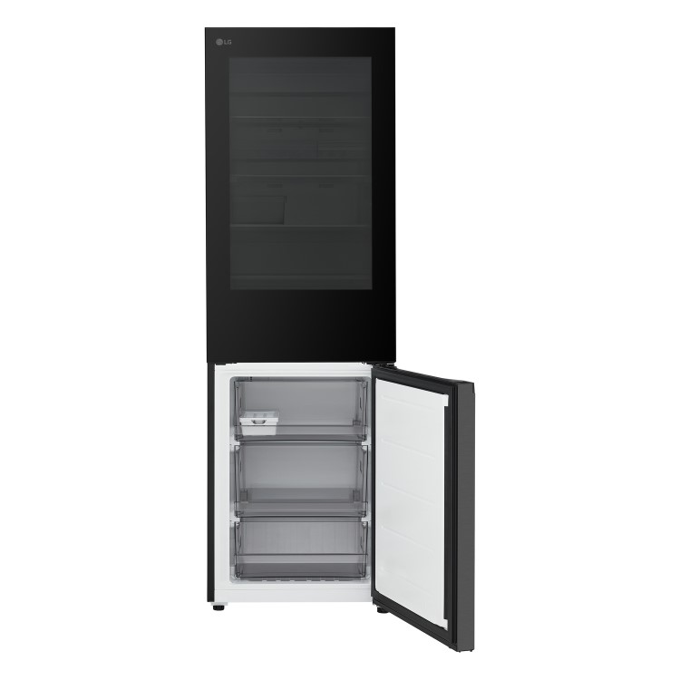 LG Fit & Max 349 Litre 60/40 Fridge Freezer - Essence Black Steel