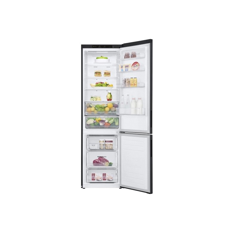 Refurbished LG NatureFRESH 384 Litre 70/30 Freestanding Fridge Freezer - Black