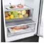 LG NatureFRESH 384 Litre 70/30 Freestanding Fridge Freezer - Black