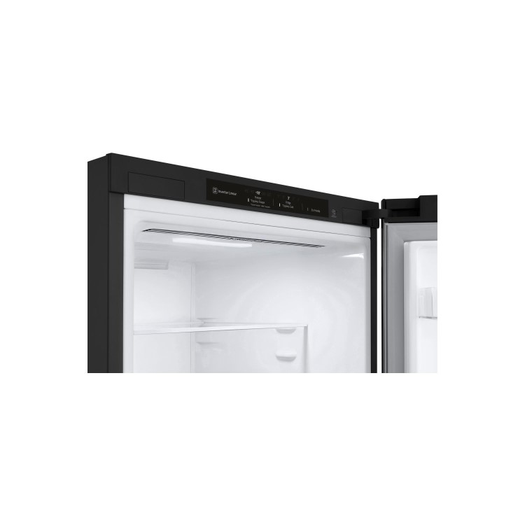 Refurbished LG NatureFRESH 384 Litre 70/30 Freestanding Fridge Freezer - Black