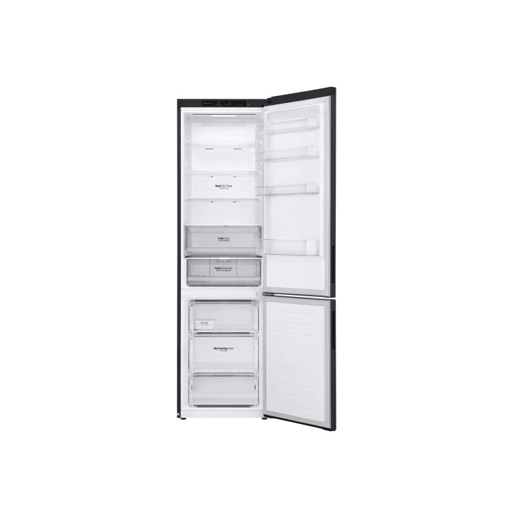 Refurbished LG NatureFRESH 384 Litre 70/30 Freestanding Fridge Freezer - Black