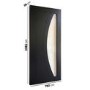 Internal Black Glazed Door with Reeded Glass - Pre-Finished - 1981 x 762 x 35mm - Salerno - XL Joinery