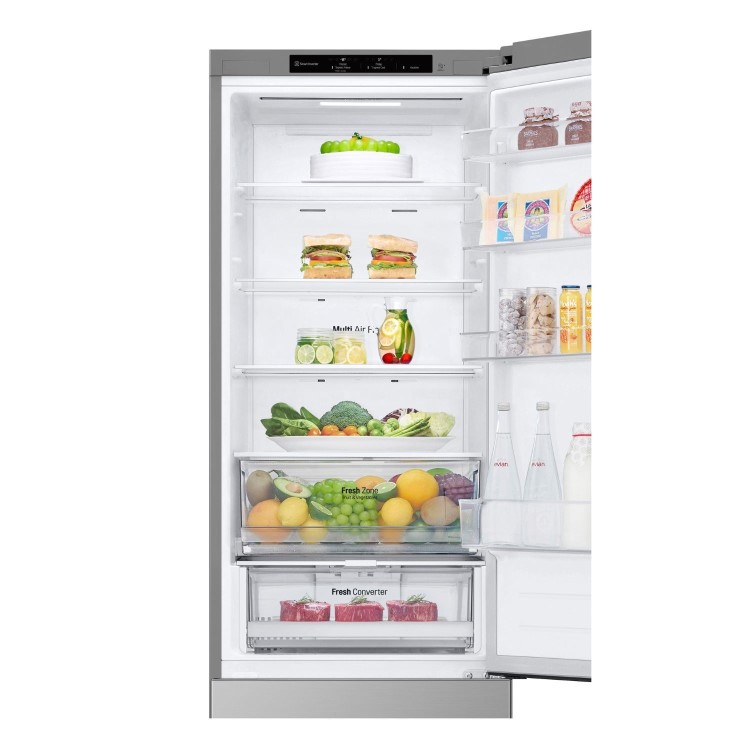 Refurbished LG NatureFRESH 387 Litre 70/30 Fridge Freezer - Prime Silver