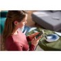 Philips GC7057/20 PerfectCare Viva Steam Generator Iron with Free Fabric Shaver - White & Blue