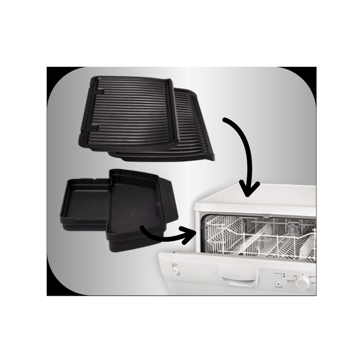 Tefal GC722D40 Opti Grill XL - Stainless Steel and Black