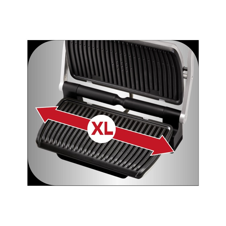 Tefal GC722D40 Opti Grill XL - Stainless Steel and Black