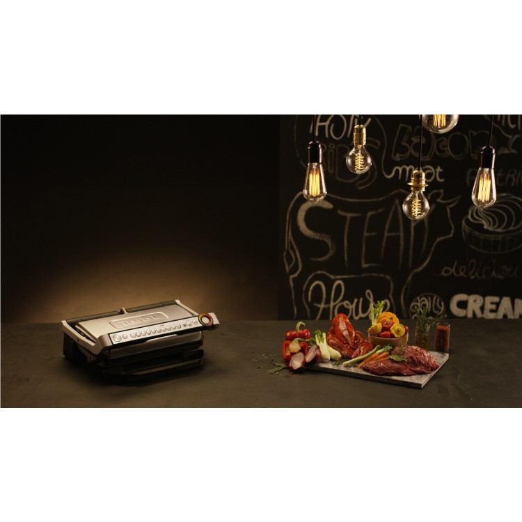 Tefal GC722D40 Opti Grill XL - Stainless Steel and Black