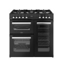 A2/444411793 Refurbished Belling Cookcentre 90cm Dual Fuel Range Cooker - Black