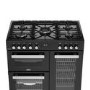 Refurbished Belling RCA Cookcentre 90DF 90cm Dual Fuel Range Cooker Black