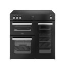 A2/444411795 Refurbished Belling Cookcentre 90cm Electric Induction Touch Range Cooker - Black