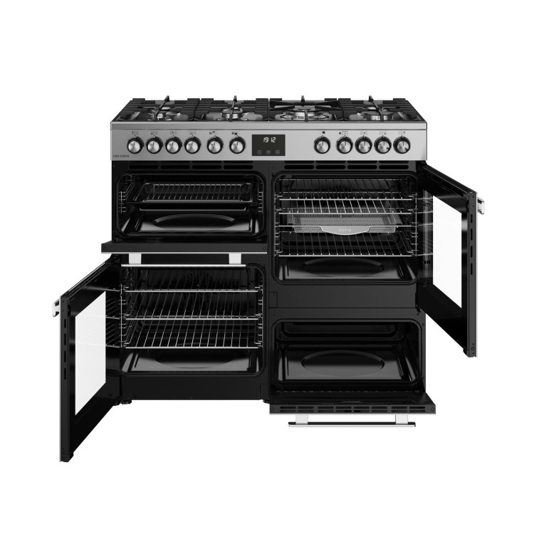 Belling Cookcentre 100cm Dual Fuel Range Cooker - Stainless Steel