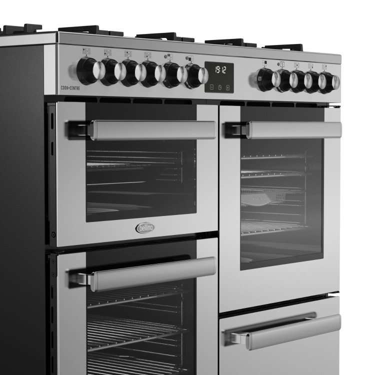 Belling Cookcentre 100cm Dual Fuel Range Cooker - Stainless Steel