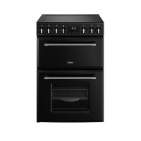 Refurbished Belling Farmhouse 60E 60cm Electric Ceramic Cooker Black