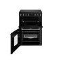 Refurbished Belling Farmhouse 60E 60cm Electric Ceramic Cooker Black