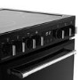Refurbished Belling Farmhouse 60E 60cm Electric Ceramic Cooker Black