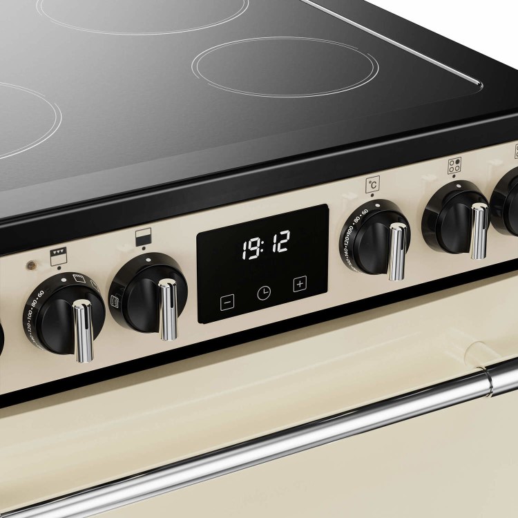 Refurbished Belling Farmhouse 444411811 60cm Electric Ceramic Cooker Cream