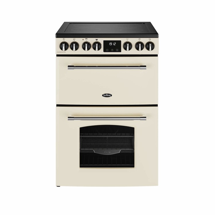 Refurbished Belling Farmhouse 444411811 60cm Electric Ceramic Cooker Cream