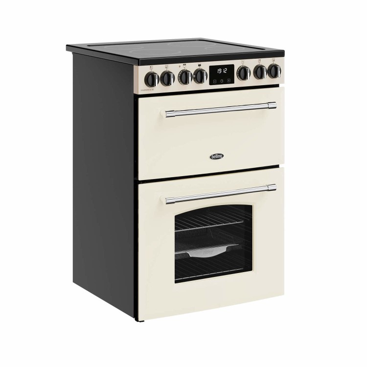 Refurbished Belling Farmhouse 444411811 60cm Electric Ceramic Cooker Cream