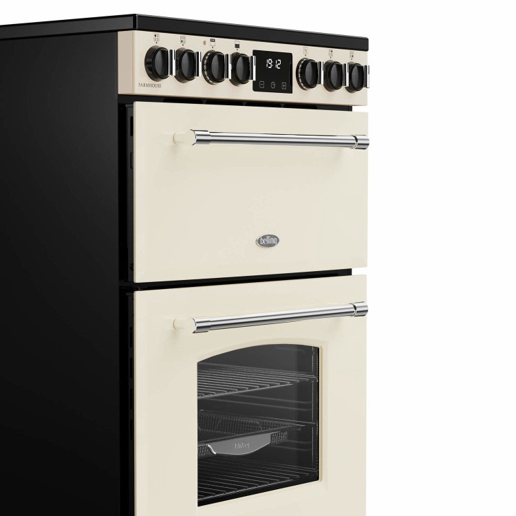 Refurbished Belling Farmhouse 444411811 60cm Electric Ceramic Cooker Cream