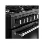 Belling Farmhouse 100cm Dual Fuel Range Cooker - Black