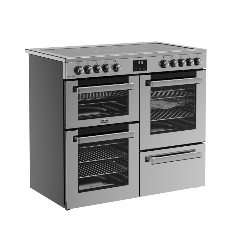 Belling Cookcentre 100cm Electric Range Cooker - Stainless Steel