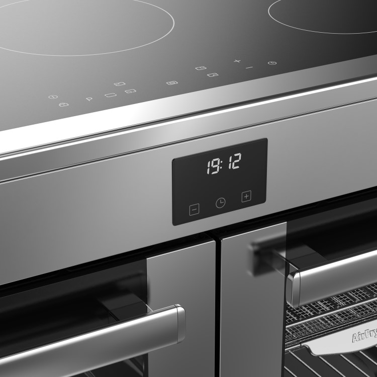 Belling Cookcentre 100cm Electric Induction Range Cooker - Stainless Steel