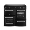 444411826 Belling Farmhouse 100cm Electric Range Cooker - Black