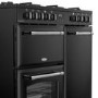 Refurbished Belling Farmhouse 90DF 90cm Dual Fuel Range Cooker Black