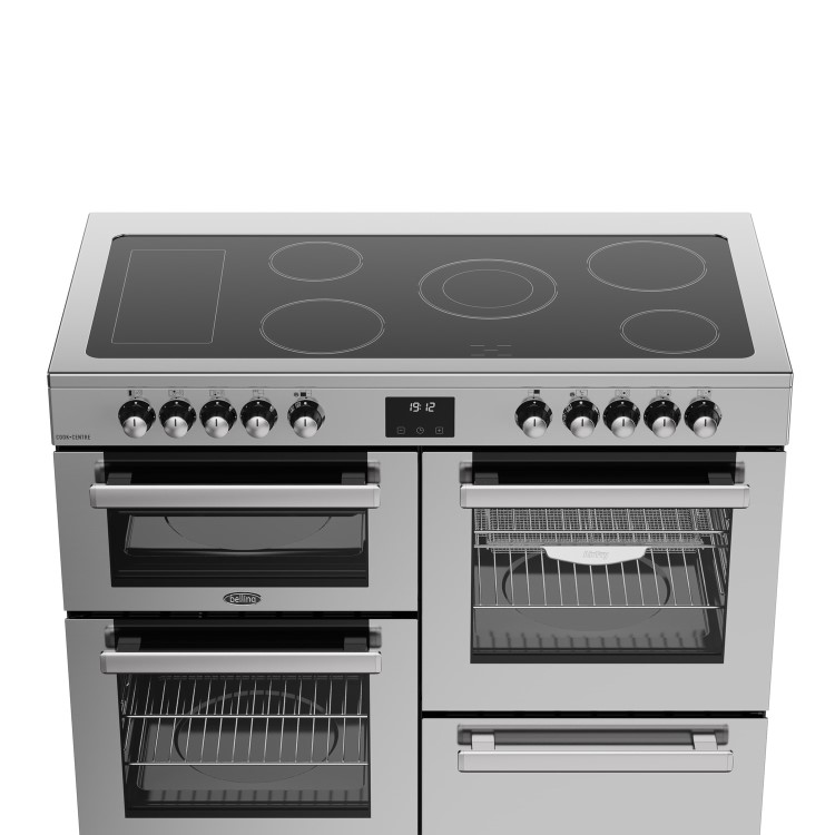 Refurbished Belling Cookcentre 110cm Electric Ceramic Range Cooker - Stainless