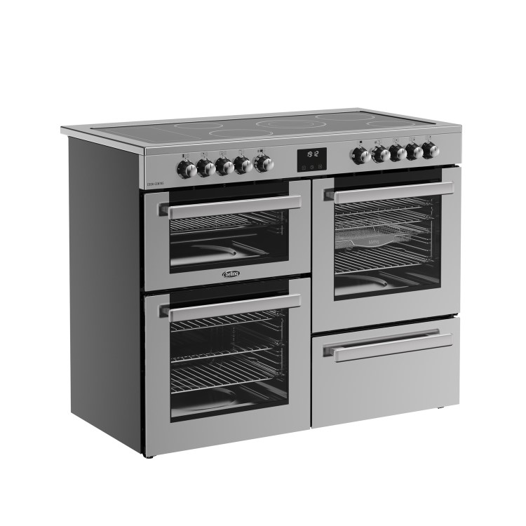 Refurbished Belling Cookcentre 110cm Electric Ceramic Range Cooker - Stainless