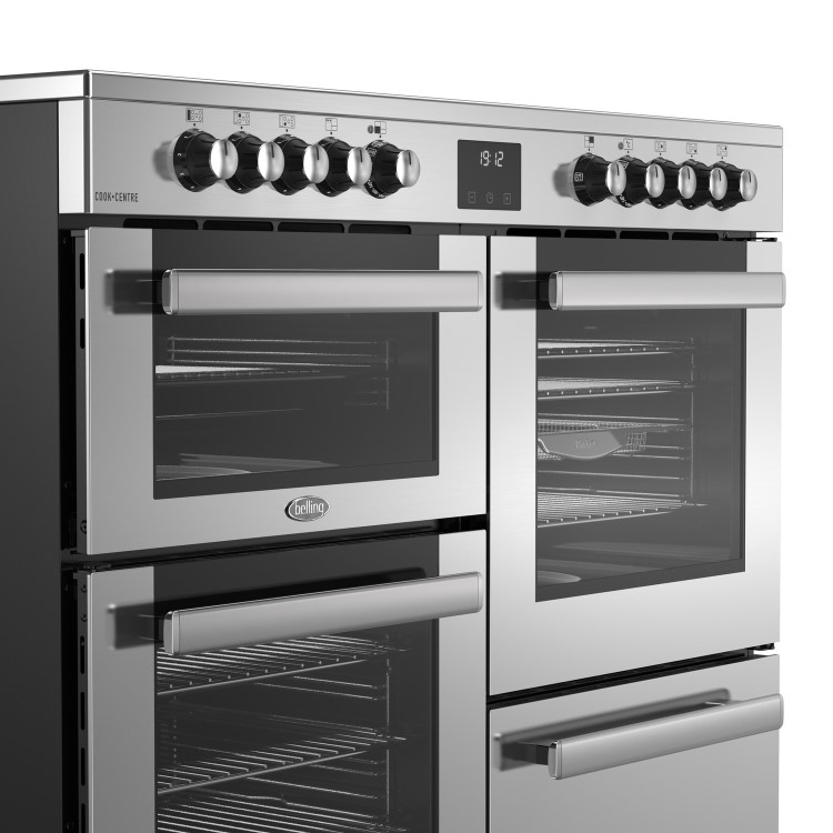 Refurbished Belling Cookcentre 110cm Electric Ceramic Range Cooker - Stainless