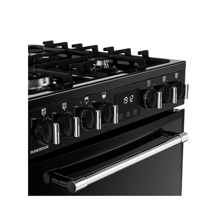 Refurbished Belling Farmhouse 444411813 60cm Dual Fuel Range Cooker
